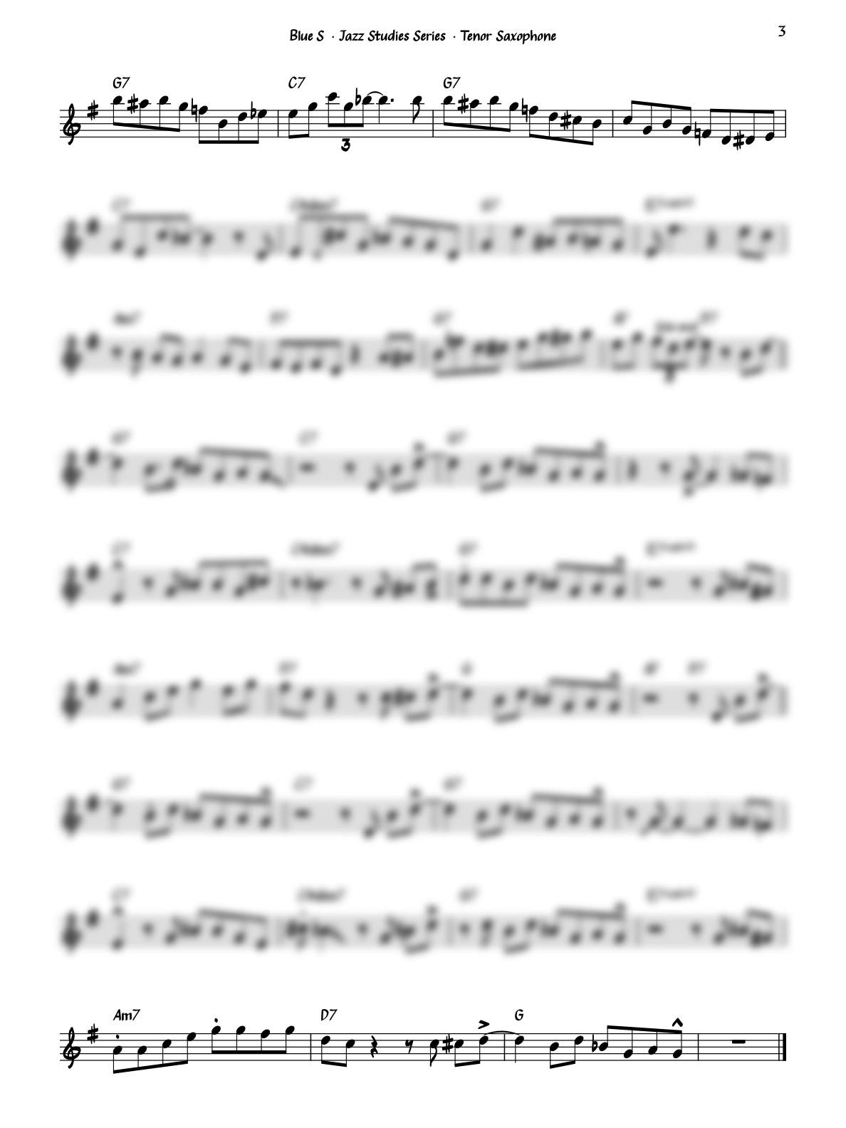 Blue S - Tenor Saxophone product image (3)