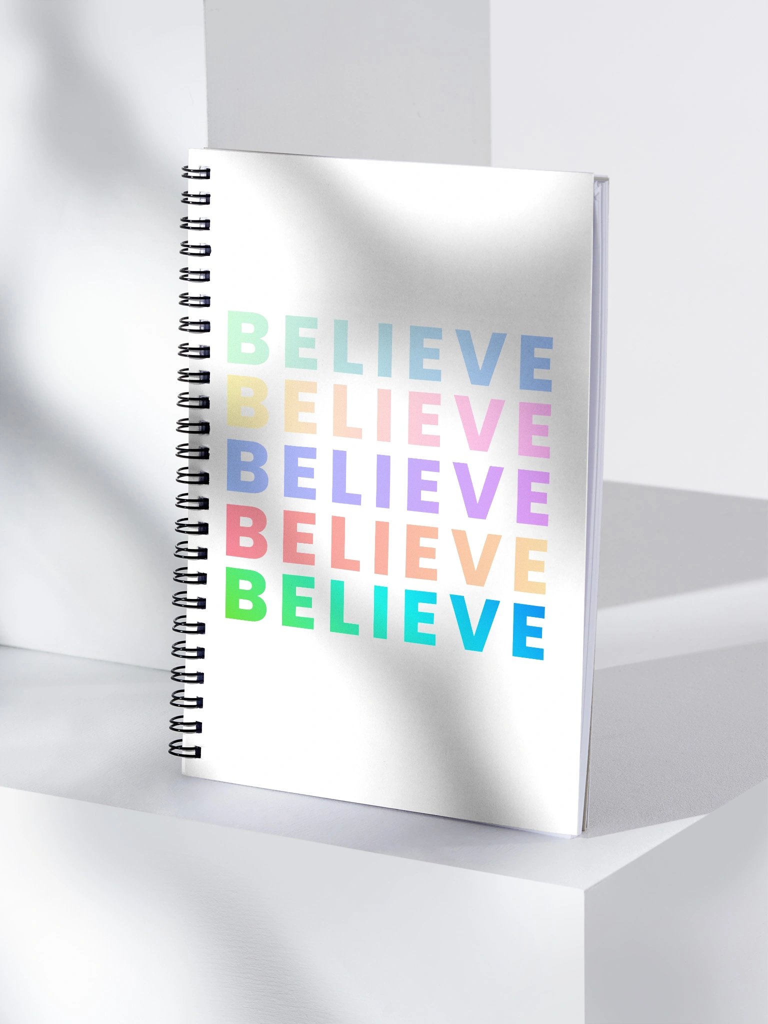 Vibrant Believe Spiral Notebook product image (4)