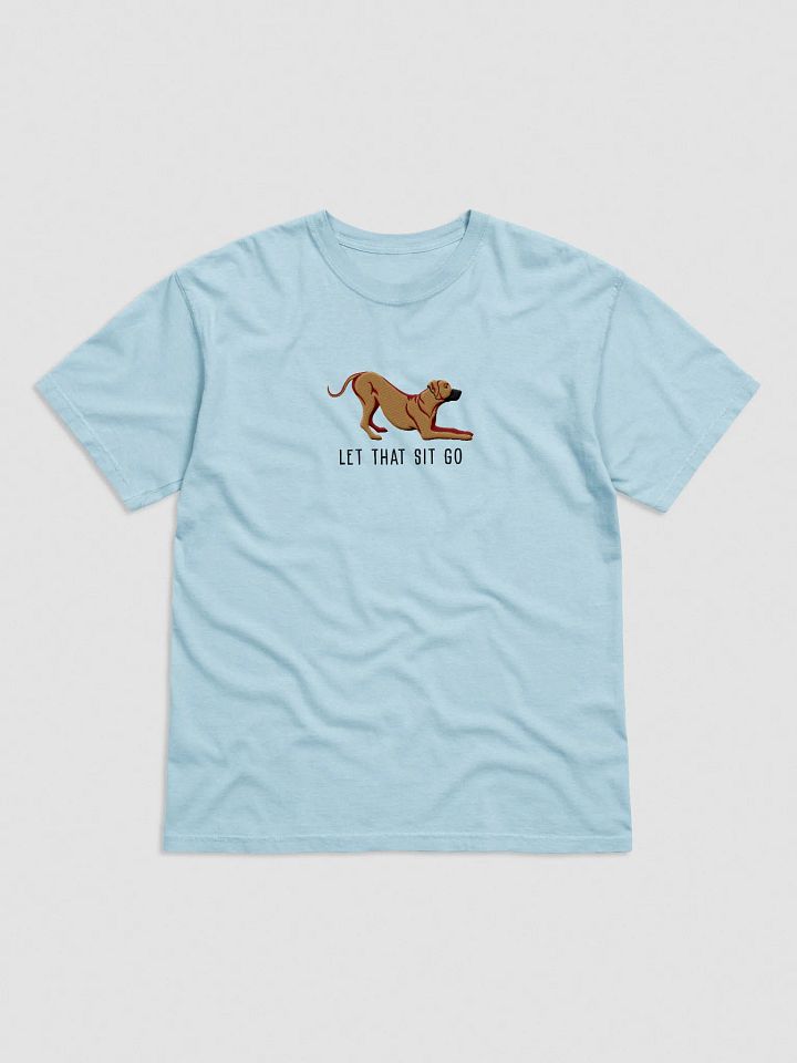 Let That Sit Go T-Shirt(Embroidered) of a Rhodesian Ridgeback product image (1)