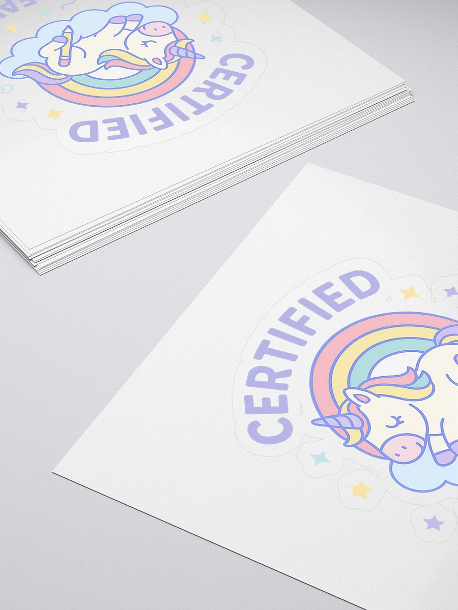 Certified Daydreamer Unicorn Kiss Cut Stickers product image (4)