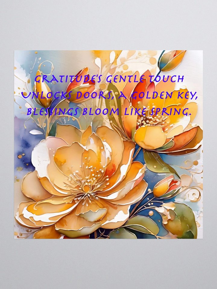 Gratitude's Golden Bloom Sticker Set product image (1)