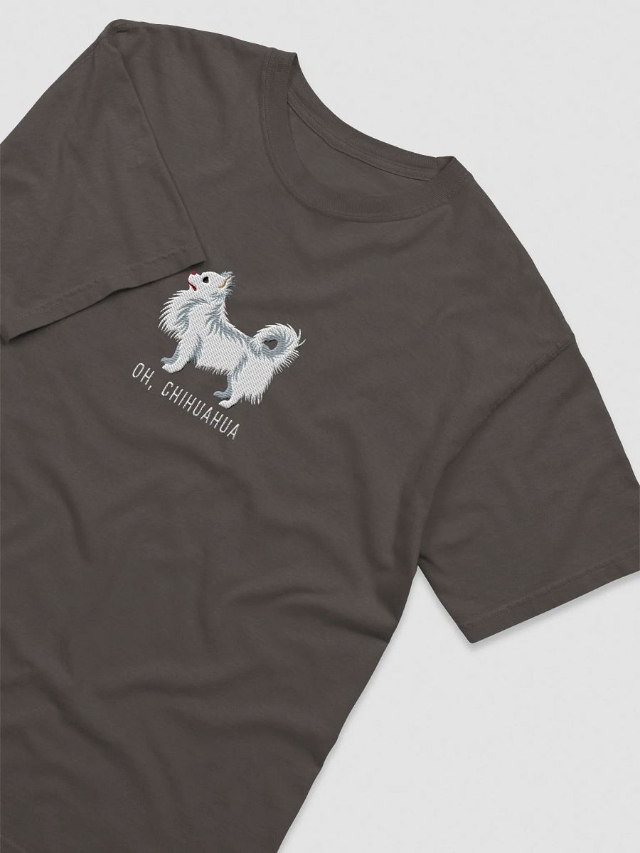 Oh, Chihuahua T-Shirt(Embroidered) of a Longhaired Chihuahua(White) product image (14)