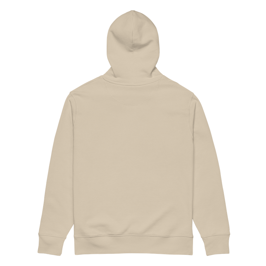 "never grow up." Embroidered Hoodie w/ black text - 100% Organic Cotton product image (2)