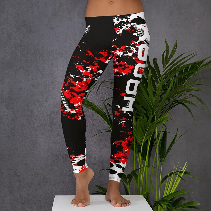 White HApex Gear Black Logo Leggings product image (5)