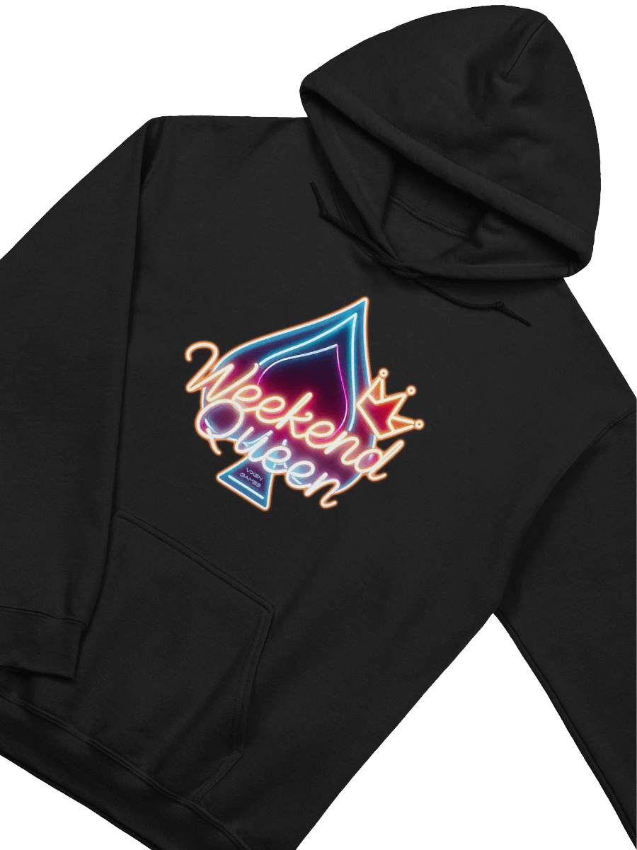 Glow Neon Weekend Queen Of Spades Hoodie product image (32)