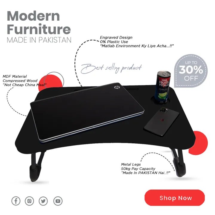 Gaming Laptop Table With Cooling Fan product image (1)
