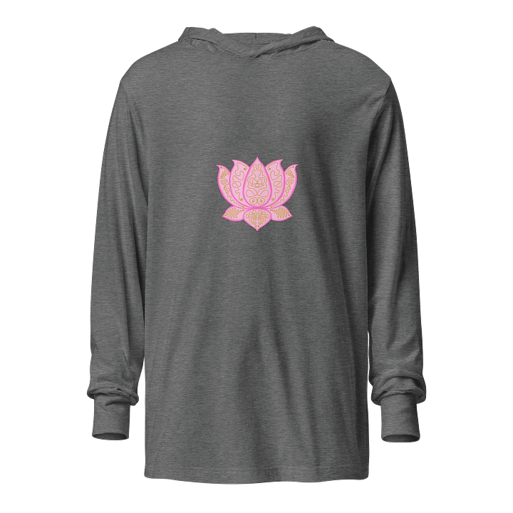 Golden Lotus Unisex Hooded Long Sleeve Tee product image (1)