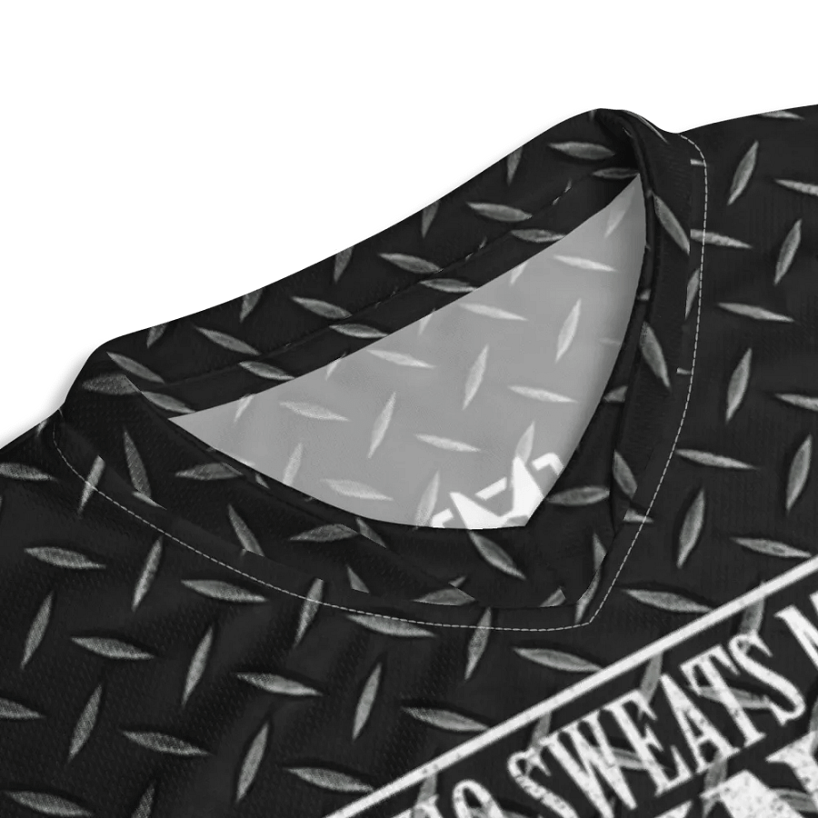 He Who Sweats More in Training Bleeds Less in Battle - Recycled unisex sports jersey product image (3)