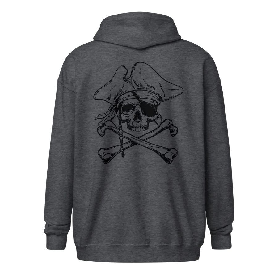 Krewmate Essential Zip Hoodie - Back from the Dead Variant (Black Logo) product image (4)