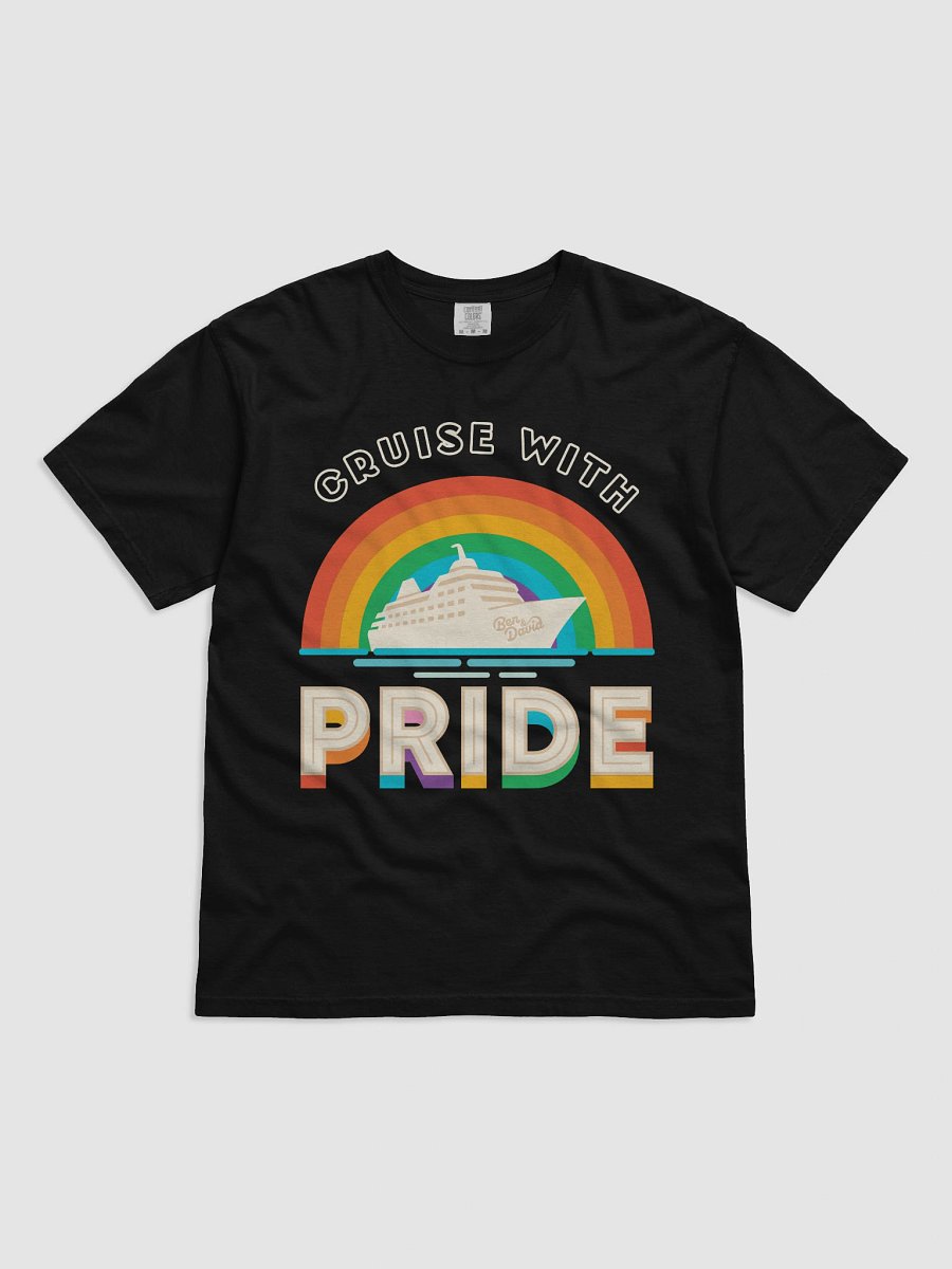 Men's Cruise with Ben and David Rainbow Pride T-Shirt - Black product image (6)