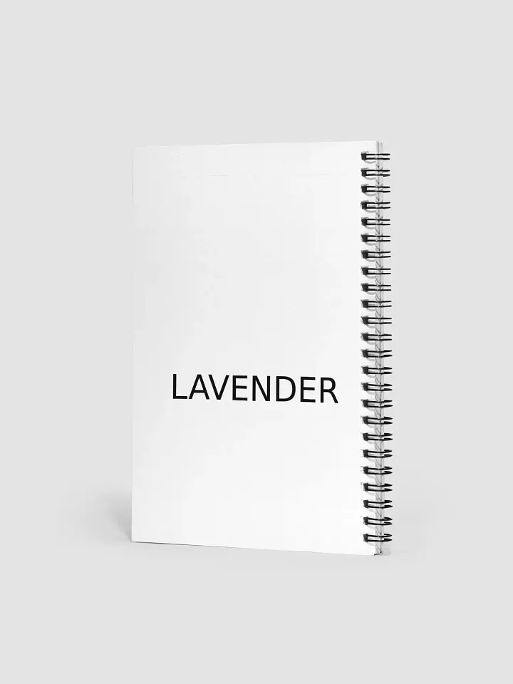Serene Lavender Cat Spiral Notebook product image (2)