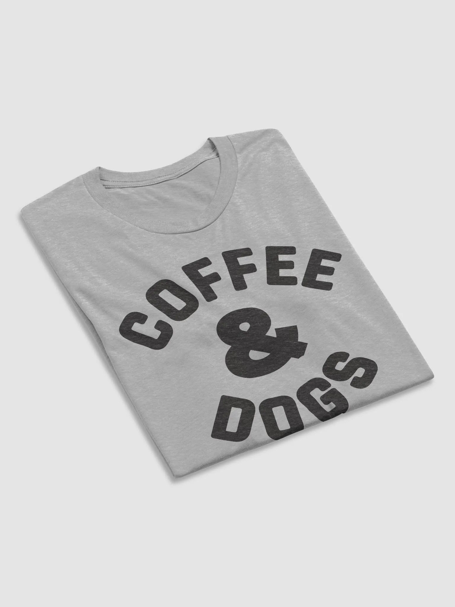 Coffee & Dogs // Unisex Triblend (Black Heather text) product image (22)