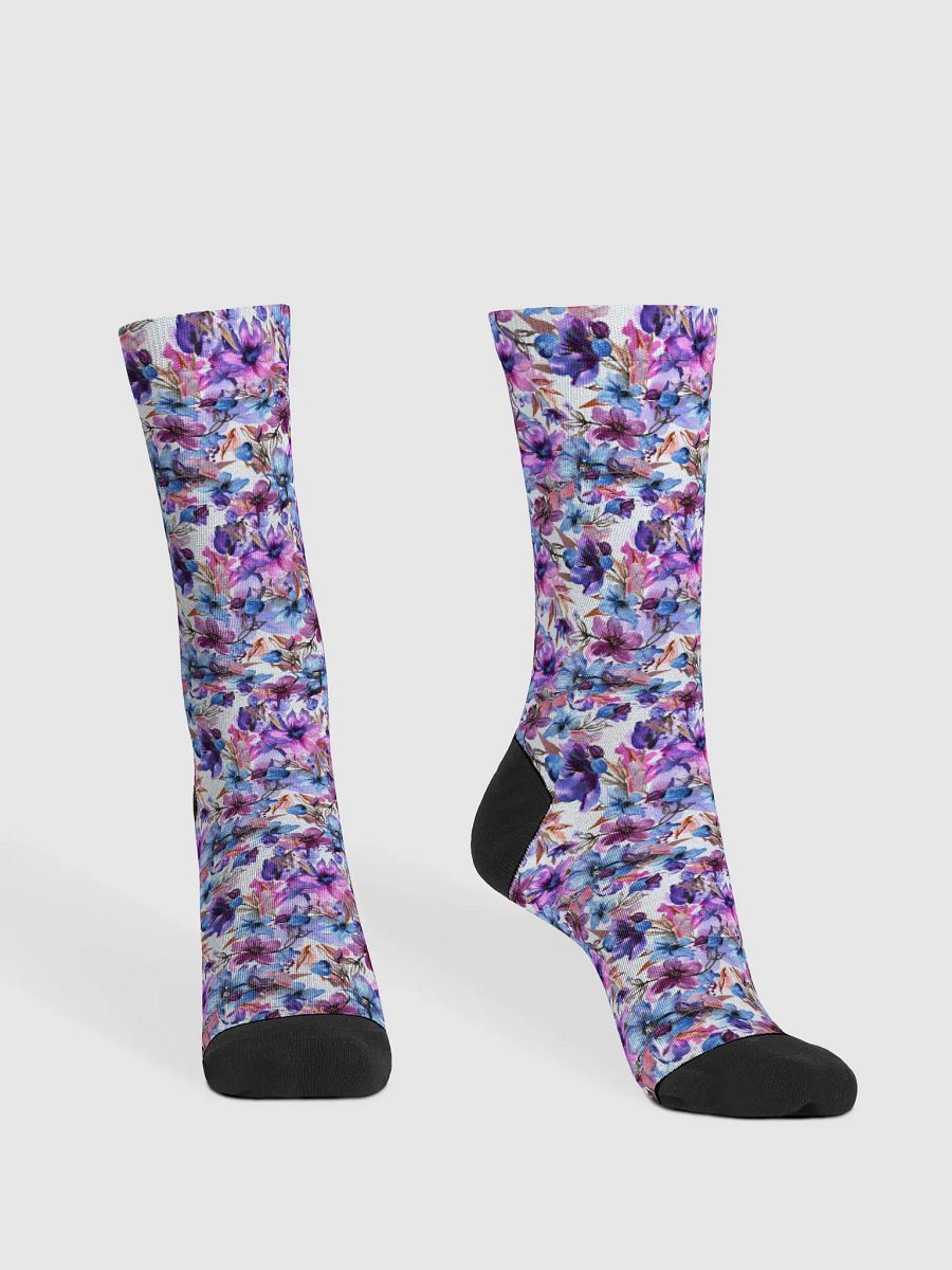 Purple Flowers Socks product image (2)