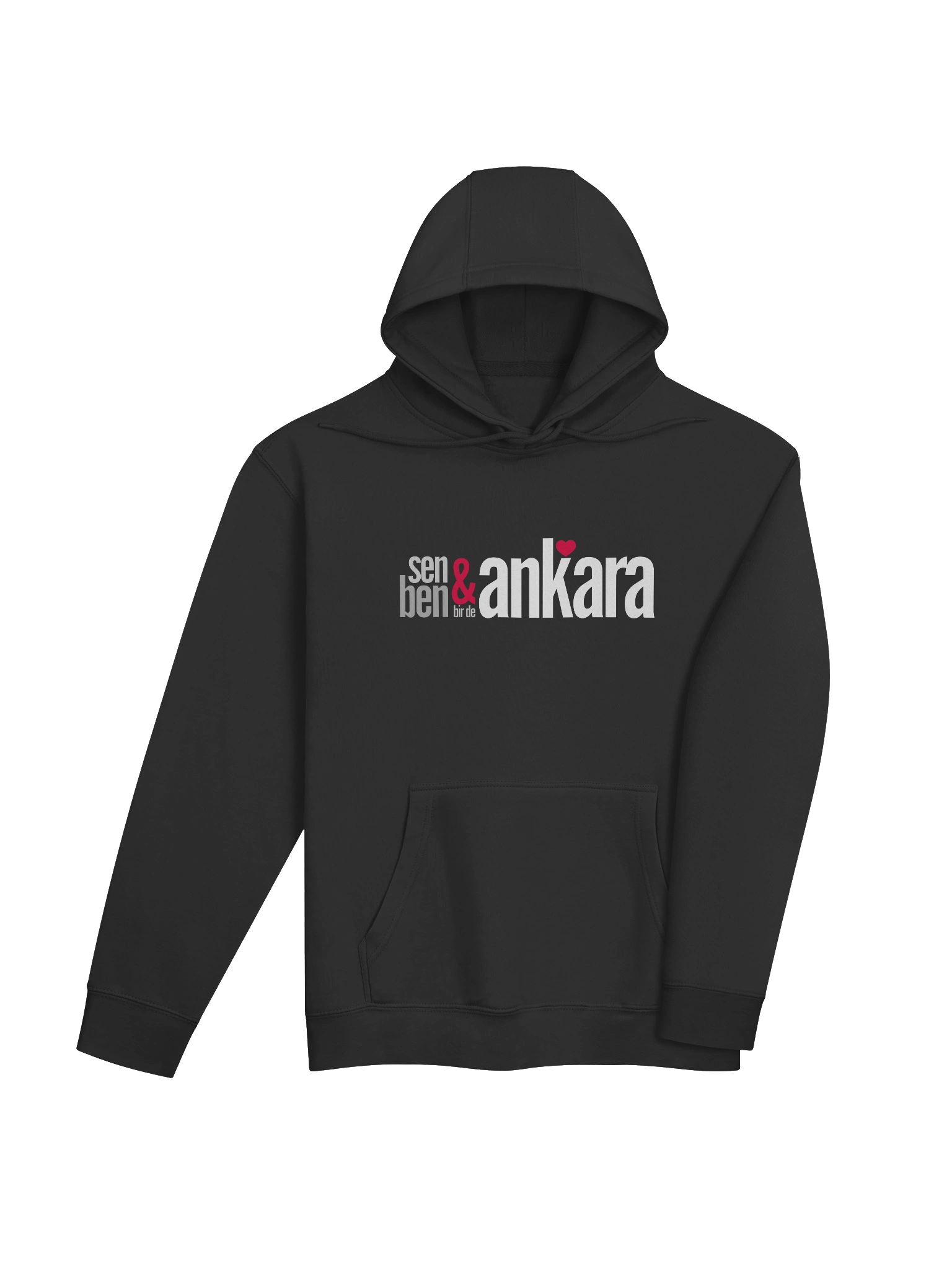 Ankara Aşkını Zarifçe Taşı: Sen & Ben Bir de Ankara Tasarımlı Lane Seven Premium Kadın Hoodie | Kapüşonlu product image (4)