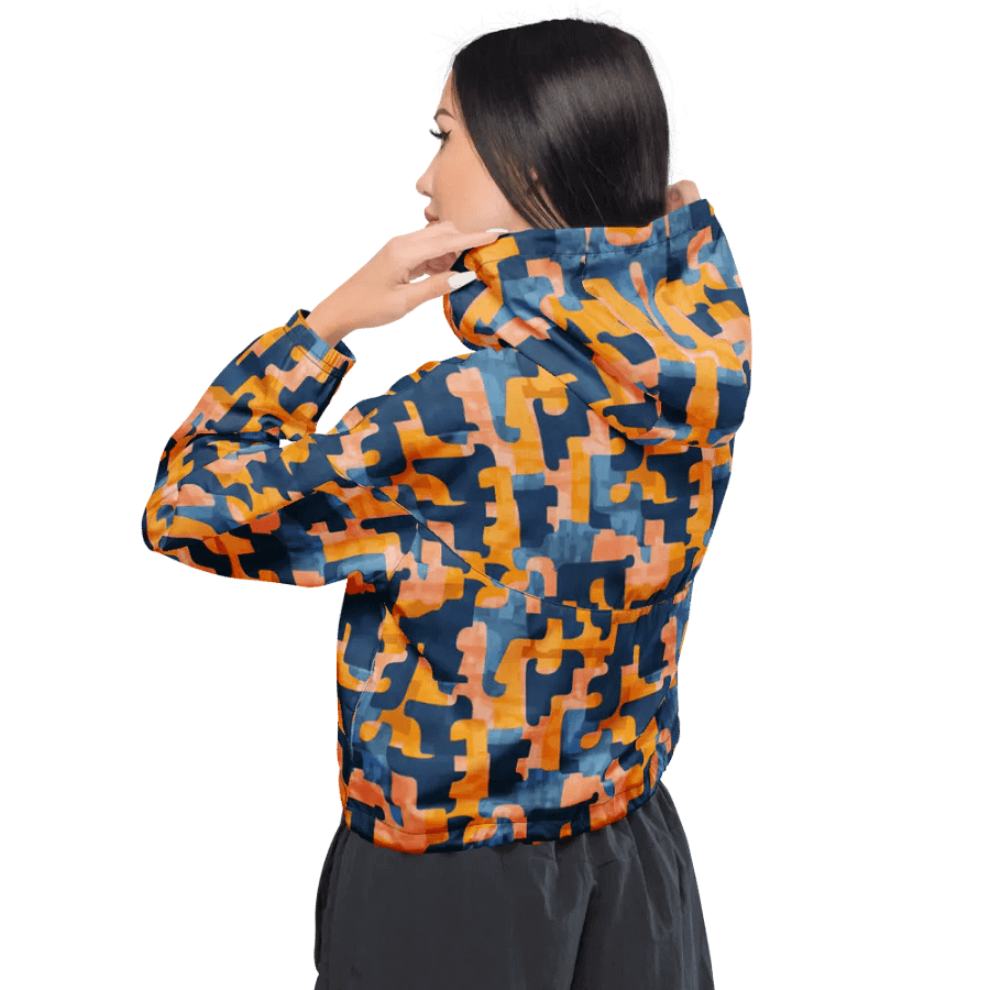Flowing Shapes | Women's Cropped Windbreaker product image (5)