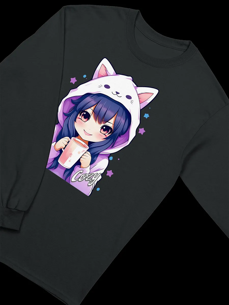 Cozy Kawaii Anime Girl v1 - Gildan Ultra Cotton Unisex Long Sleeve T-Shirt product image (3)