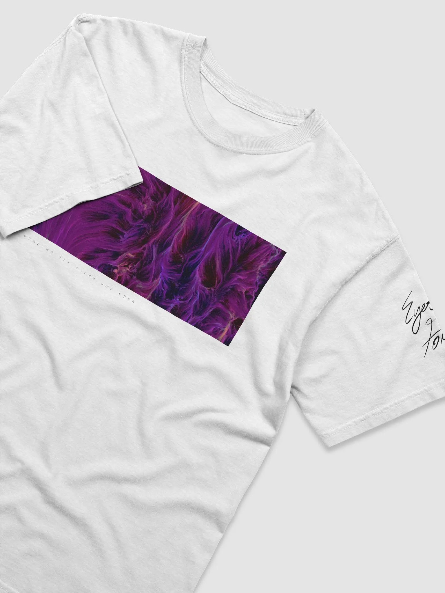 When We All Close Our Eyes - Artwork Tee (White) product image (3)