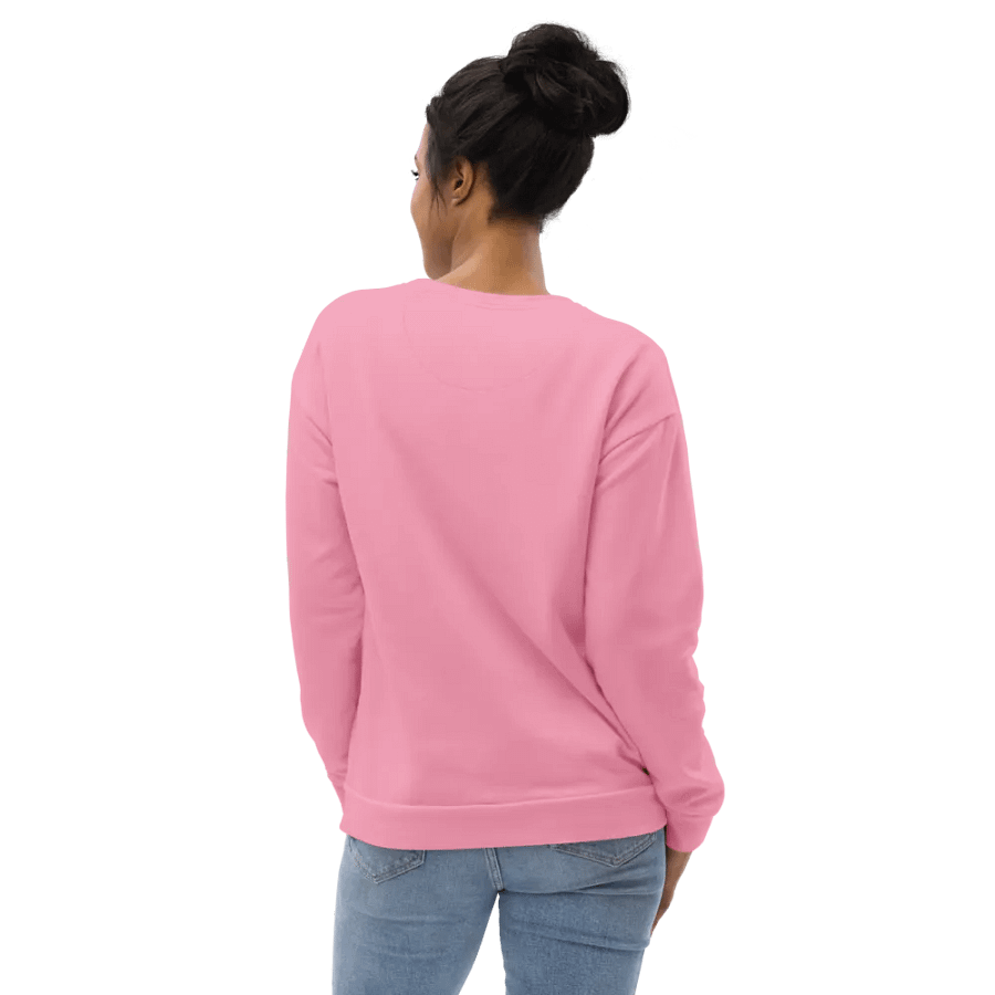 Plain Bubblegum Pink Soft Summer Unisex Recycled Polyester Heavyweight Premium Sweatshirt by Treasure Pie product image (11)