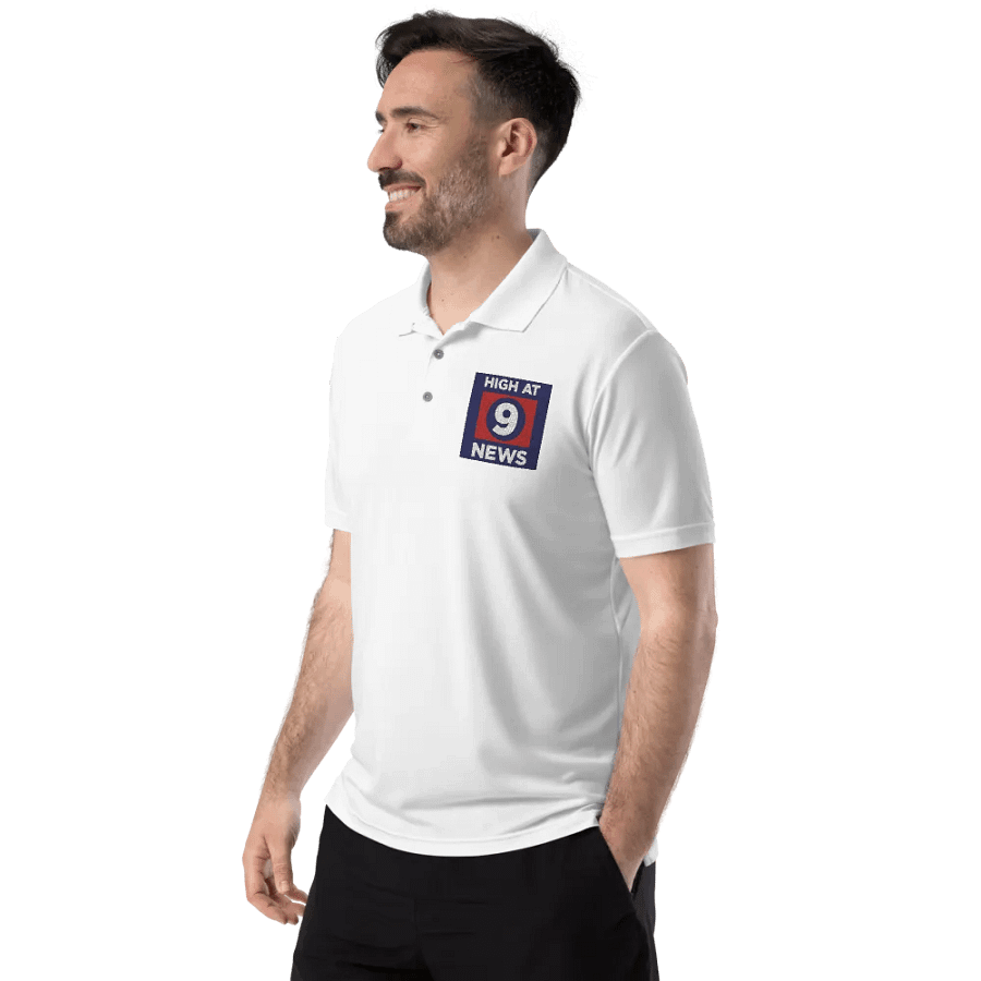 HA9N Official Logo Embroidered Premium White Polo product image (3)