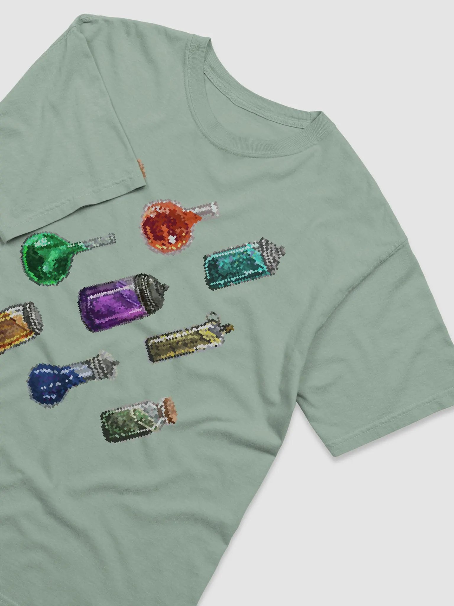 Witcher Pixel Potions Heavyweight Tee product image (35)