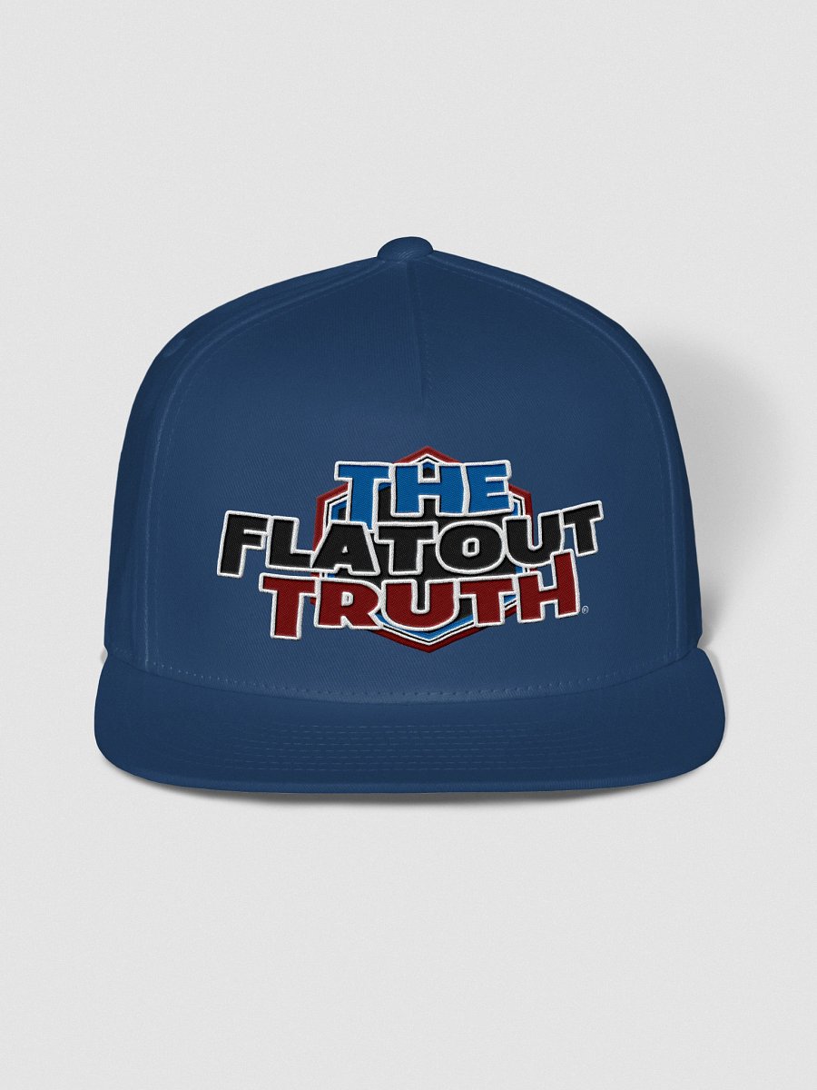 TFOT Embroidered Statement Red Hex Flat Snapback Hat product image (4)