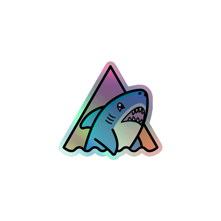 LonelyShark Holographic Sticker product image (1)