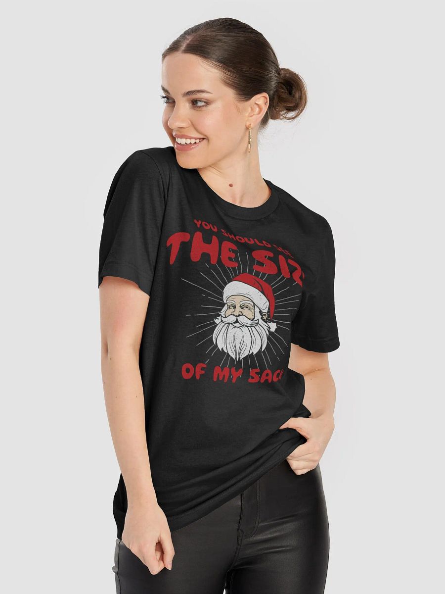 You Should See The Size of My Sack Funny Christmas Santa T-Shirt product image (8)