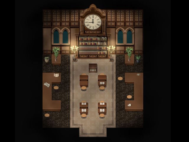 KR Dark Academia Library Tileset with Study for RPGs product image (3)