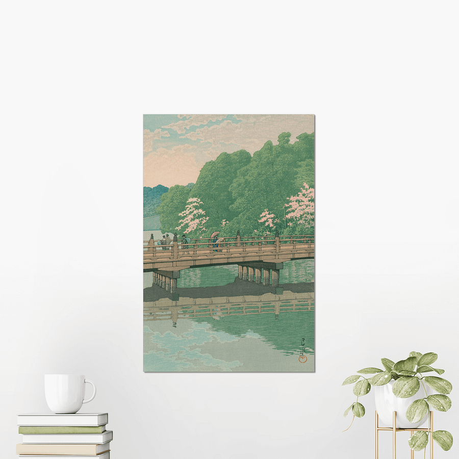 Late Autumn at Ichikawa - Kawase Hasui product image (2)