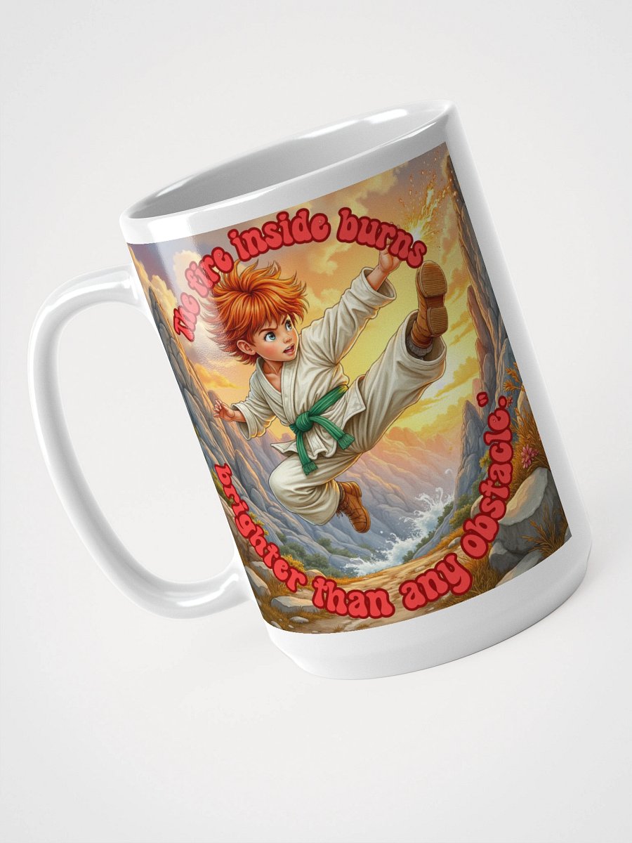 The Fire Inside – Motivational Martial Arts Mug (Double-Sided) product image (3)