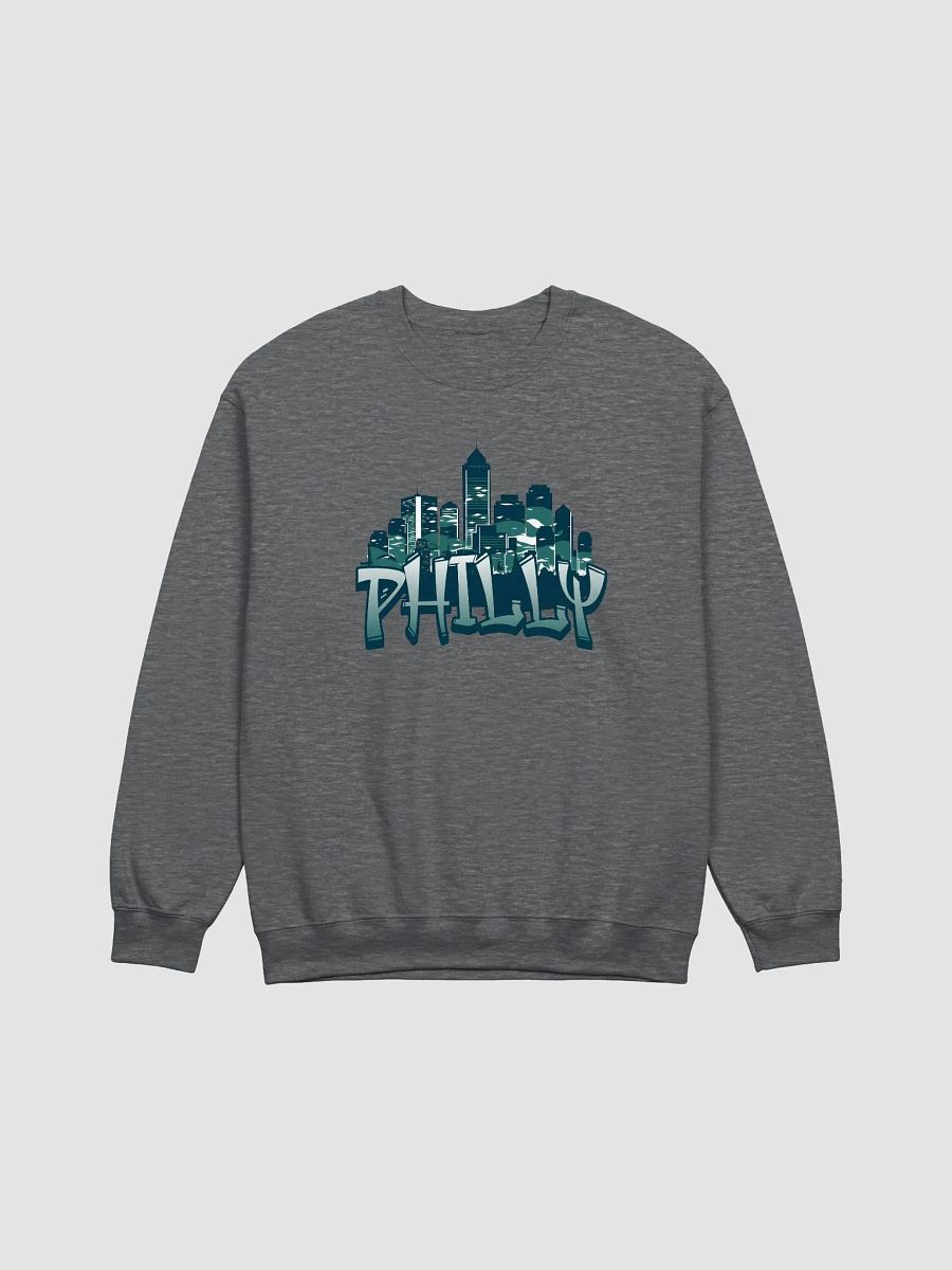 PHILLY CITYSCAPE CREWNECK SWEATSHIRT - GREEN product image (3)