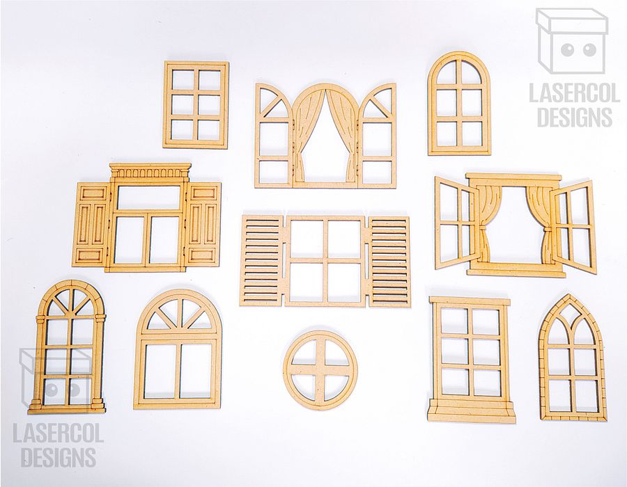 Windows Cut Outs - Laser Cut Files product image (9)