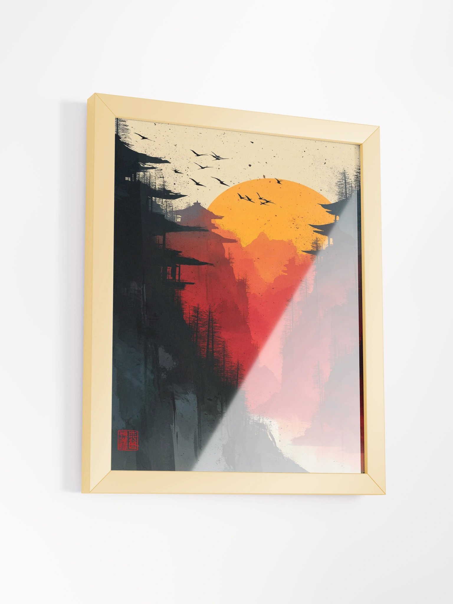 Crimson Peaks Framed Wall Art Canvas product image (5)