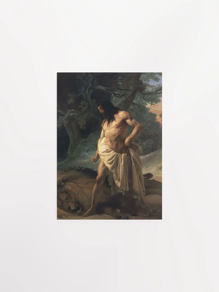 ''Samson and the Lion'' by Francesco Hayez Poster product image (2)