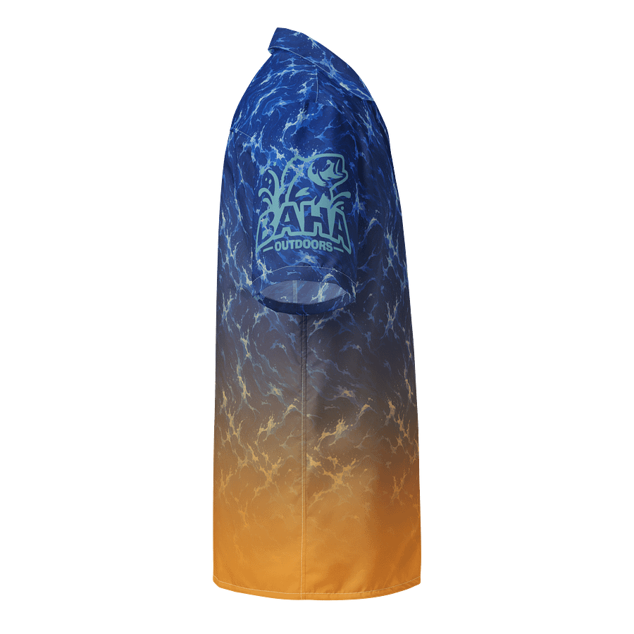 Sunset WaveTrace camo UPF+ Hawaiian Shirt product image (4)