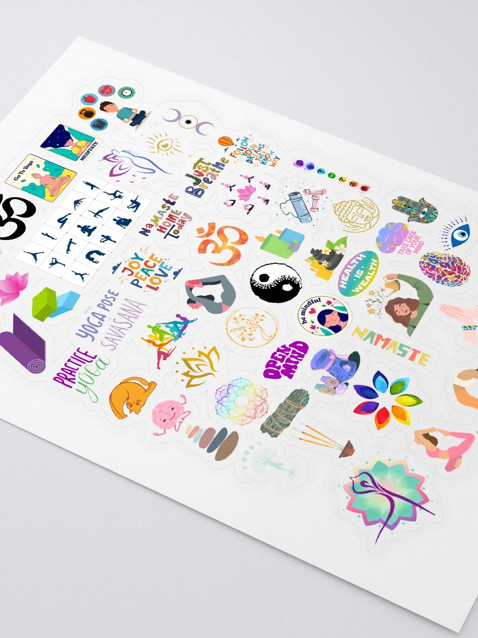 Namaste Sticker Sheet product image (2)