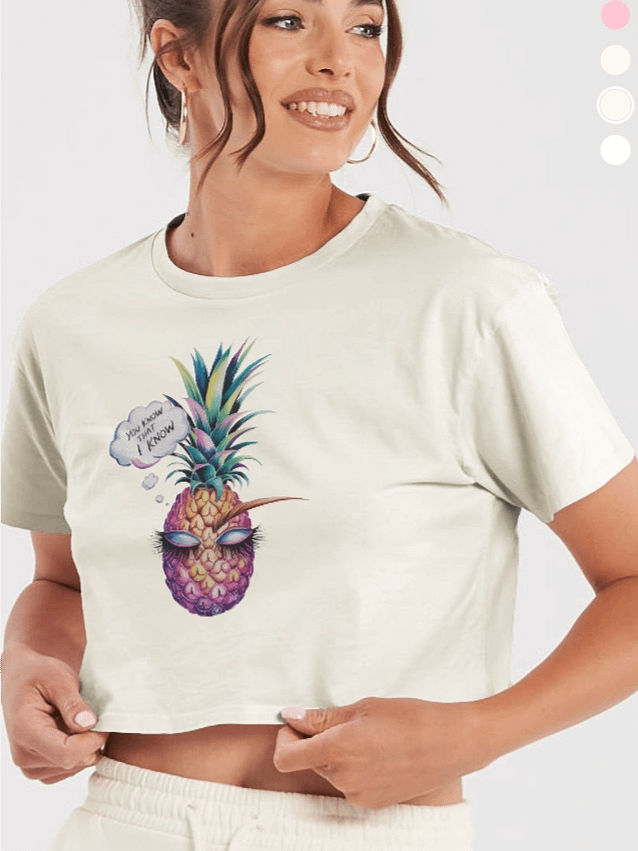 You know-Women's Premium Crop Top product image (1)