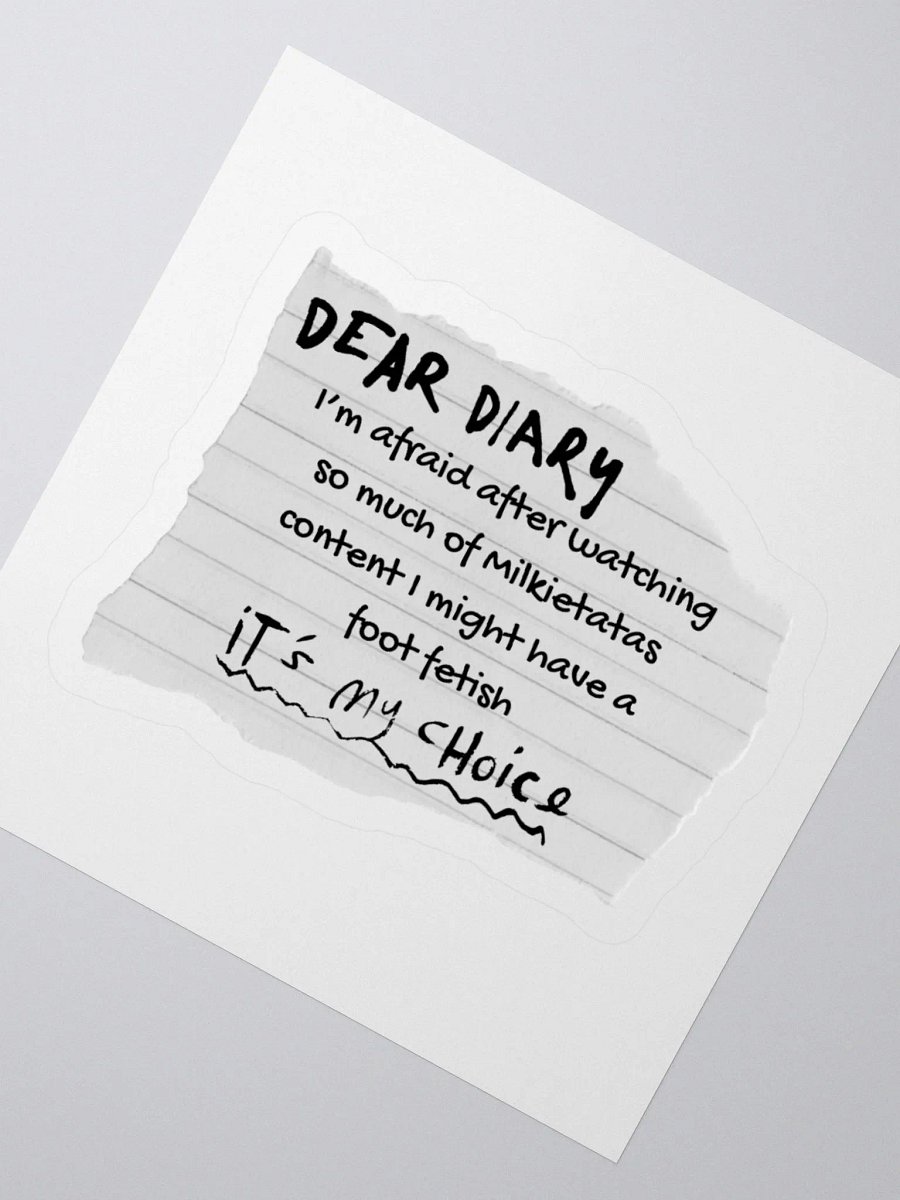 "DEAR DIARY" Sticker product image (6)