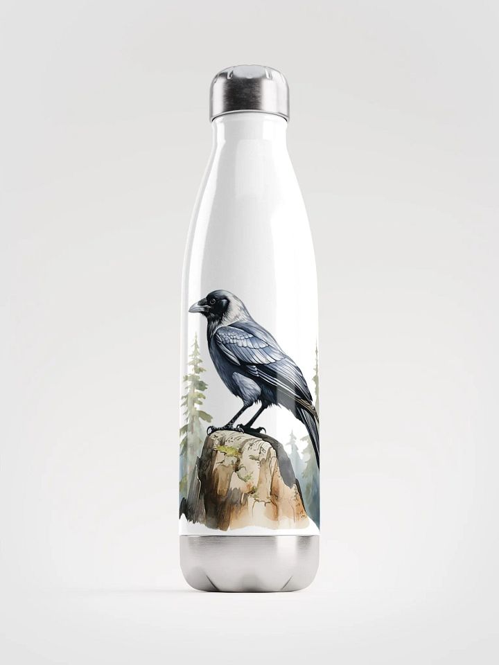 Ultimate Nordic Forest Crow Water Bottle product image (1)