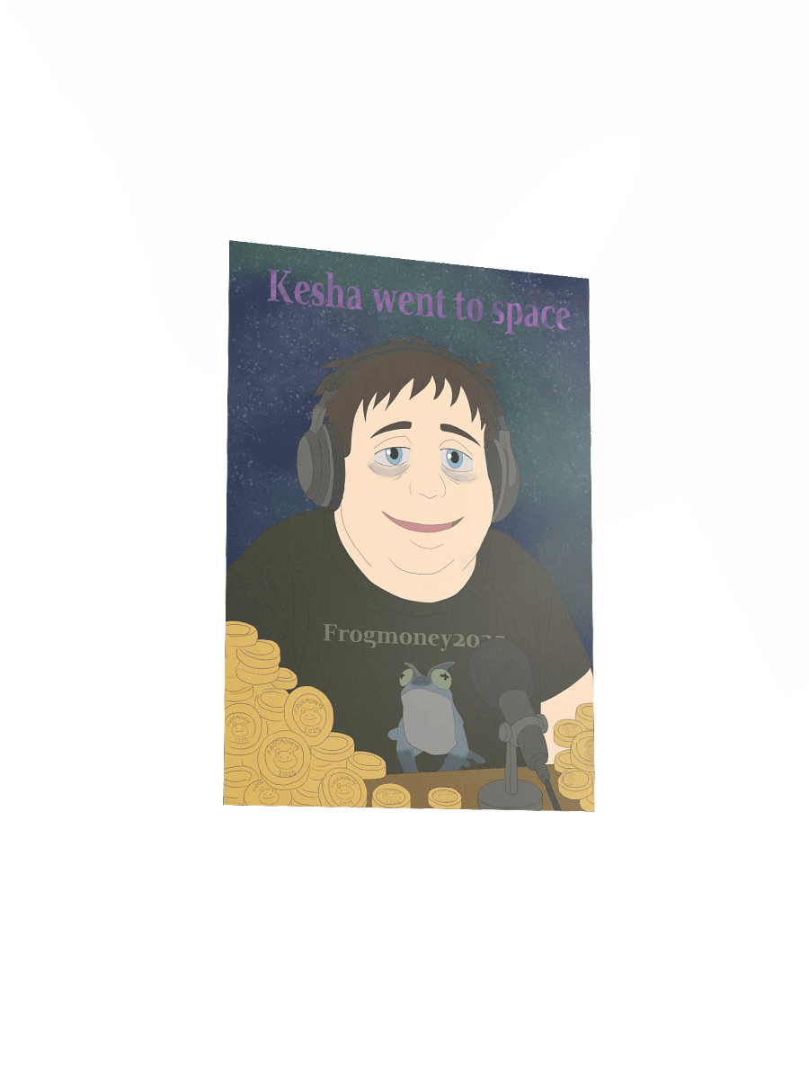 FROGMONEY2025 Kesha Went To Space Meme-orial Print product image (3)