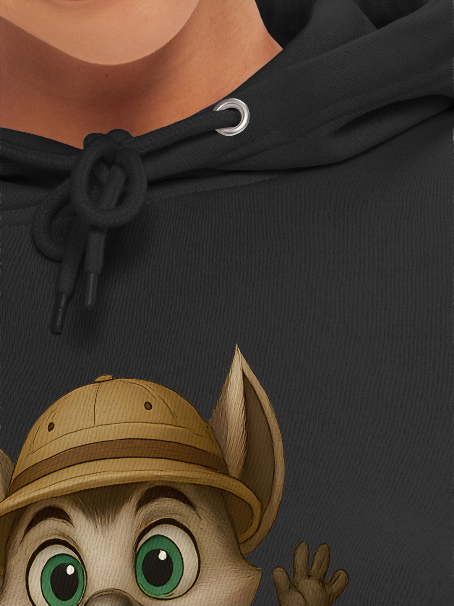 jungle lemur hoddie product image (7)