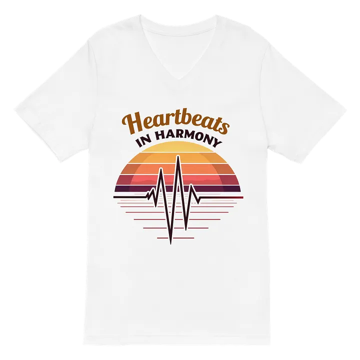 Harmonious Heartbeats V-Neck Tee product image (2)