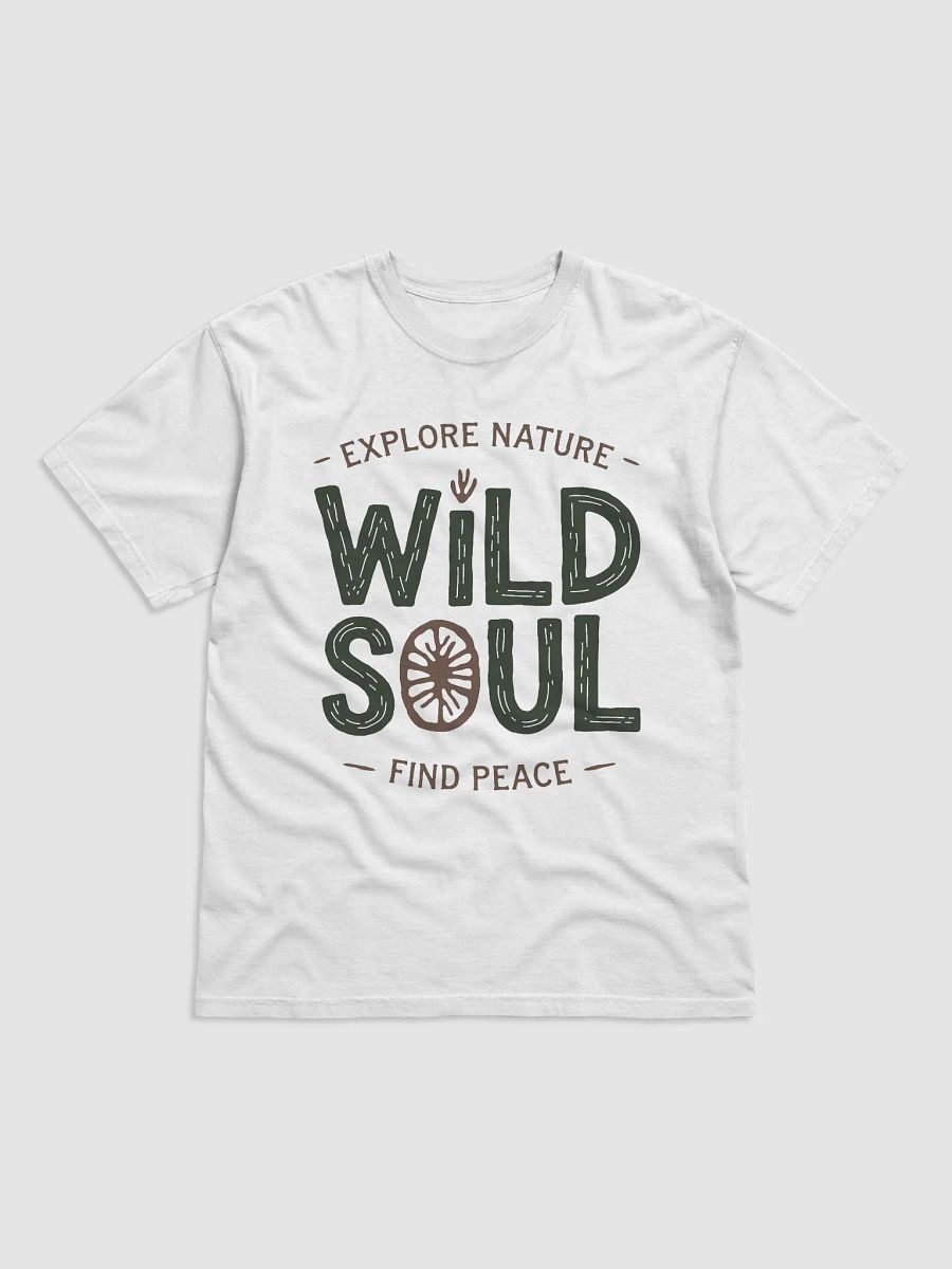 Wild Soul Nature #Statement Heavyweight White T-Shirt product image (1)