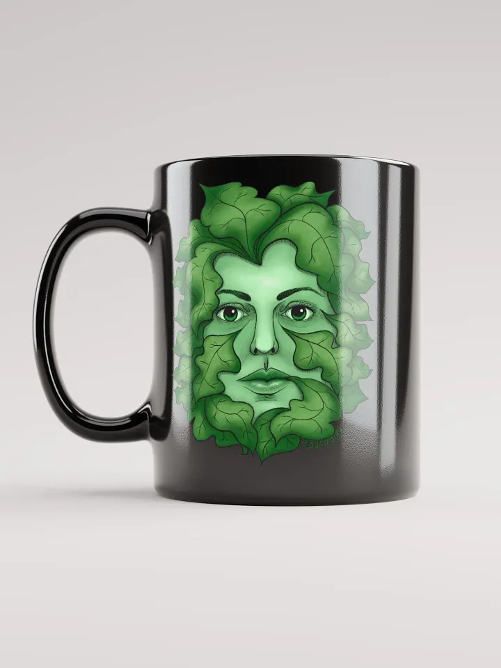 Green Goddess black coffee mug product image (1)