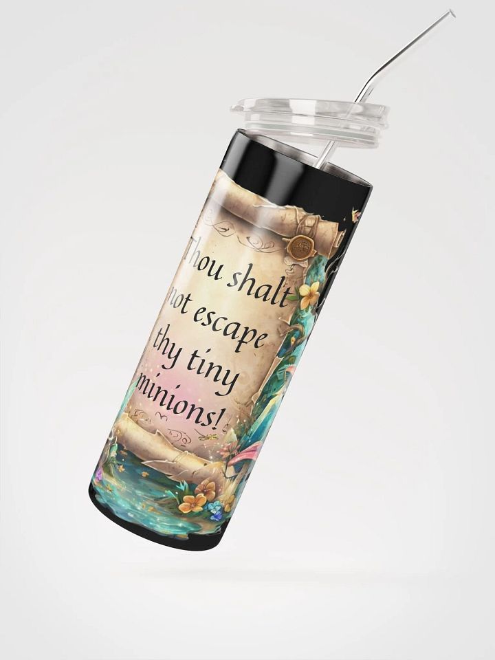 Funny Mom Tumbler – “Thou Shalt Not Escape Thy Tiny Minions!” product image (2)