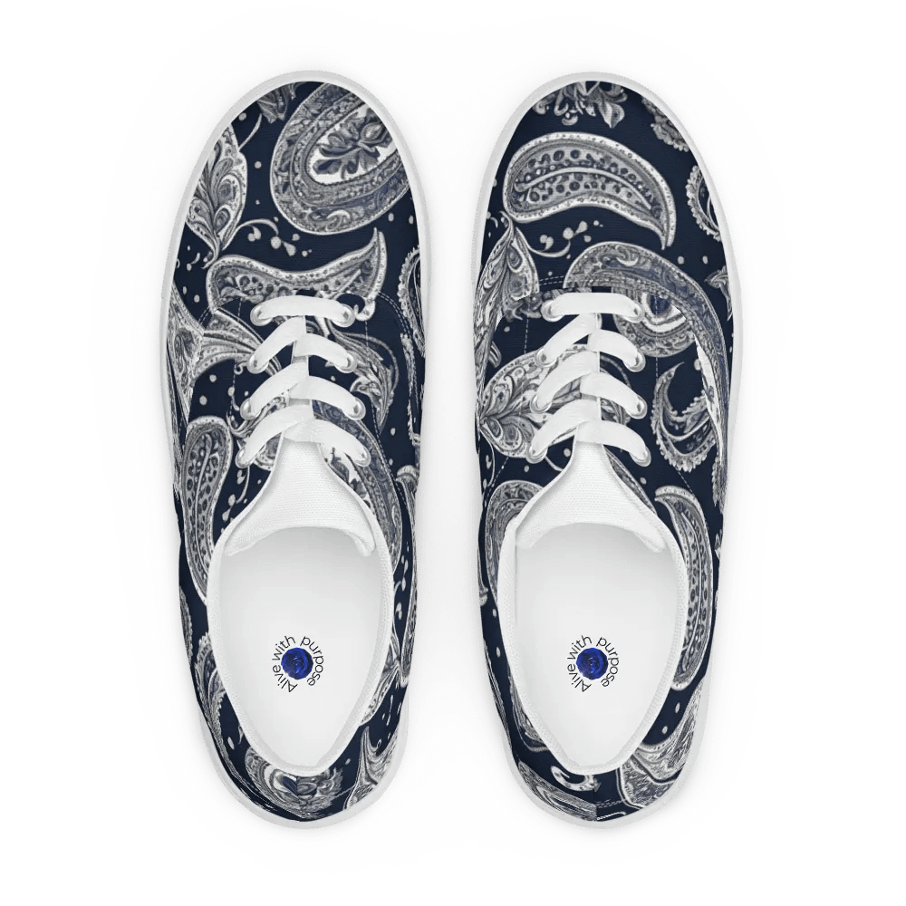Paisley Dream Lace-Up Canvas Shoes product image (5)