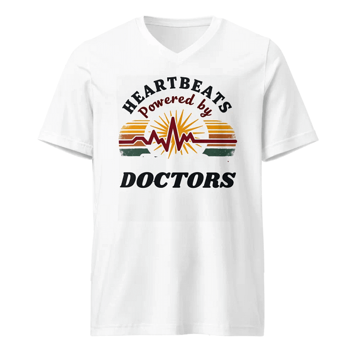 HEARTBEATS Powered by DOCTORS Graphic V-Neck Tee product image (1)