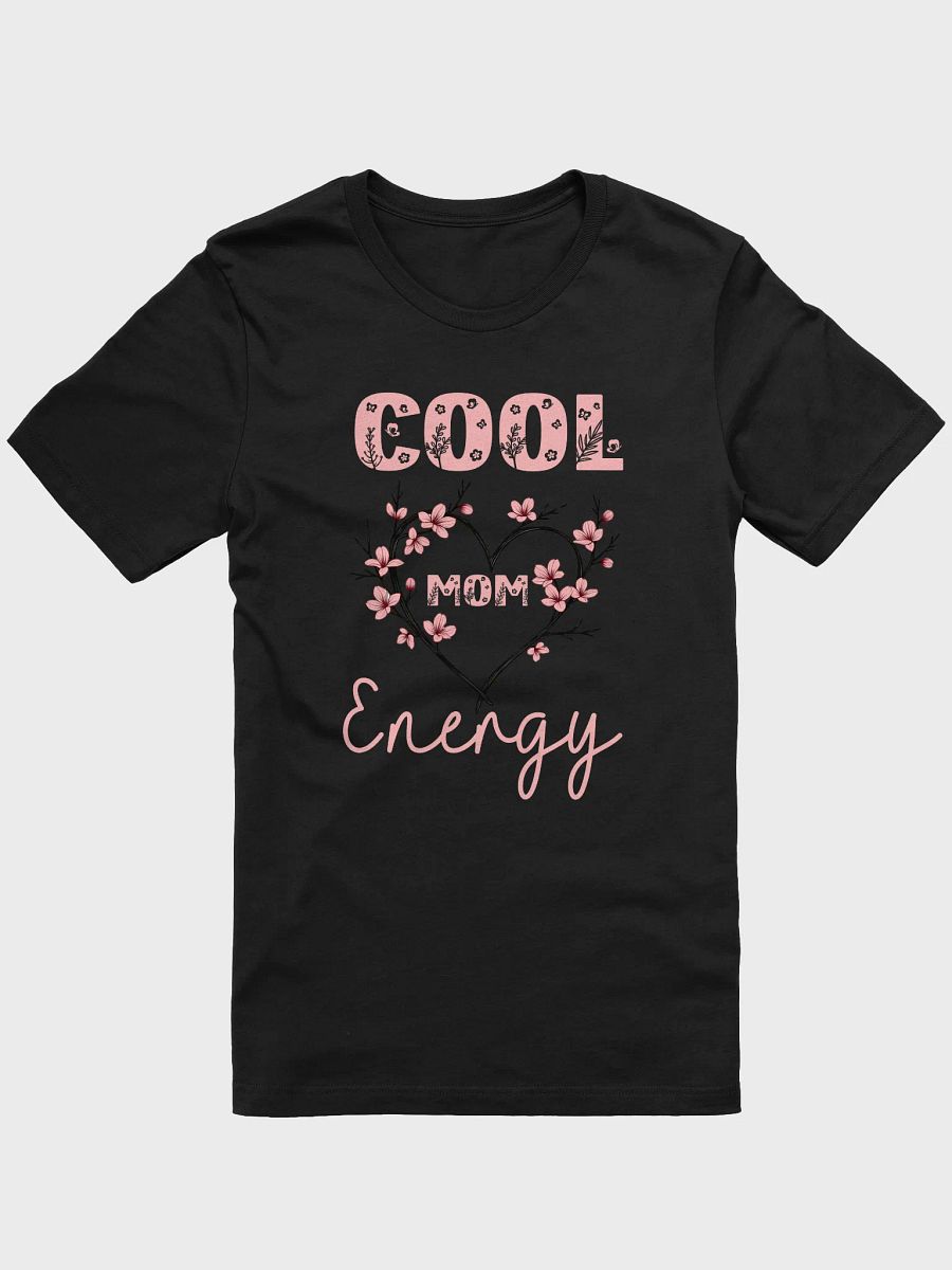 Cool Mom Energy Floral Heart T-Shirt product image (2)