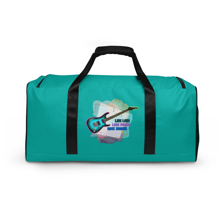 Live Loud Love Fierce Rock Harder Large Duffle Bag for Gym or Travel product image (2)