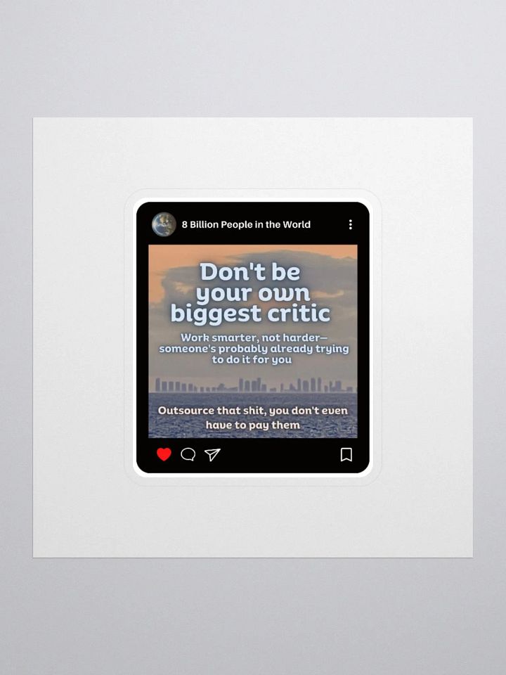 Outsource self hate sticker product image (1)
